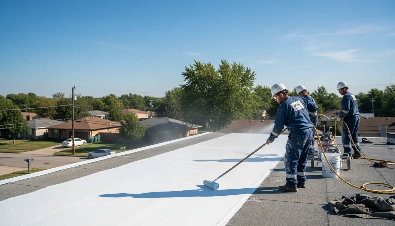 Commercial roof coating in Marion, TX near me